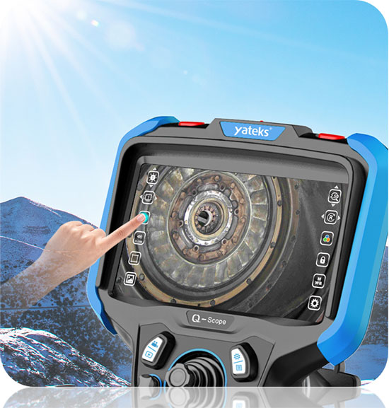 QIE系列工業內窺鏡屏幕大、內窺鏡檢測視野更廣